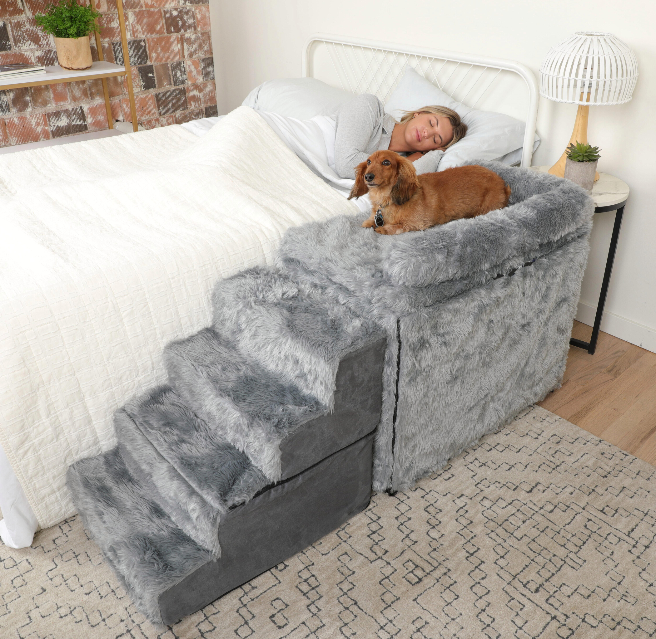 Dog Bedside Sleeper Crate Kit & Stairs、mySite、solidvoid