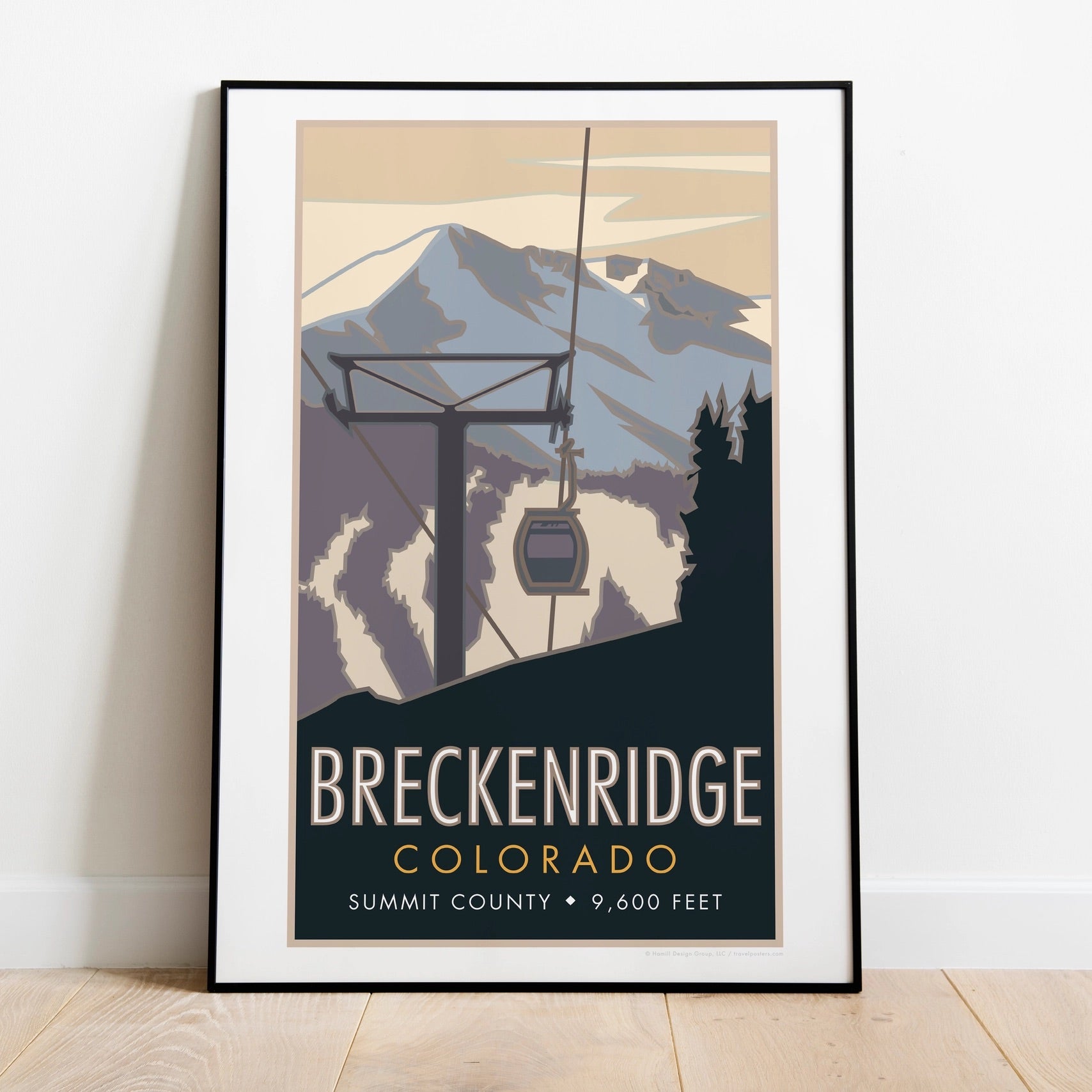 Breckenridge, Colorado, Ski Gondola - Poster、mySite、g9winljtr
