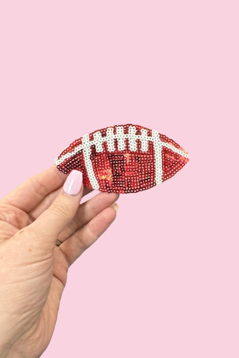 Sequin Football Patch-Red、mySite、hinf8tx79