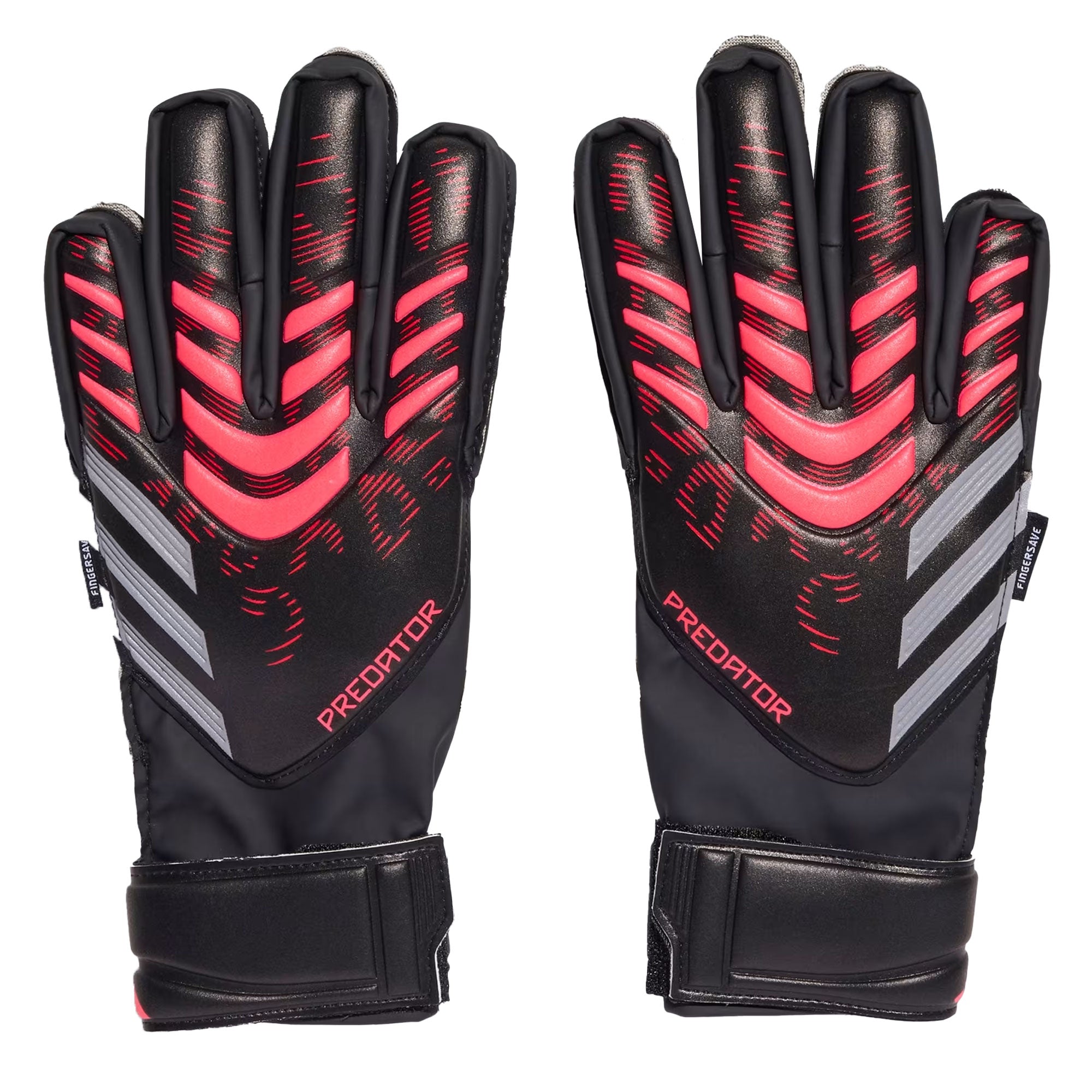 adidas Kids Predator Match Fingersave Goalkeeper Gloves Black/Pink、mySite、noshort