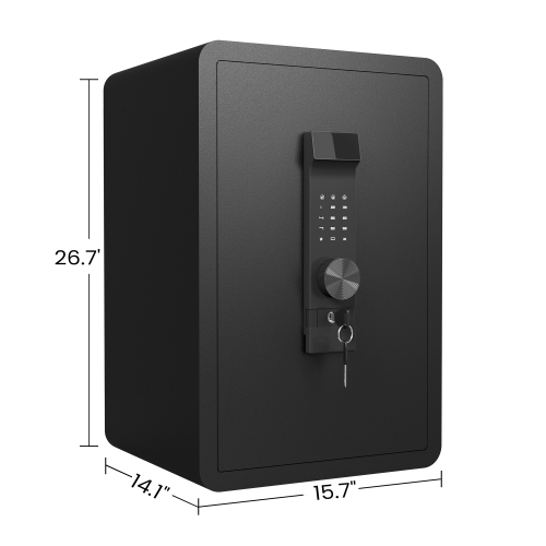 High Security Large-sized Safe Box with Fireproof and Waterproof Bag, 3.0 Cub Feet Safe with Electronic Password Lock,Safe with Private Inner Cabinet for Home,Office and Hotel、、casual