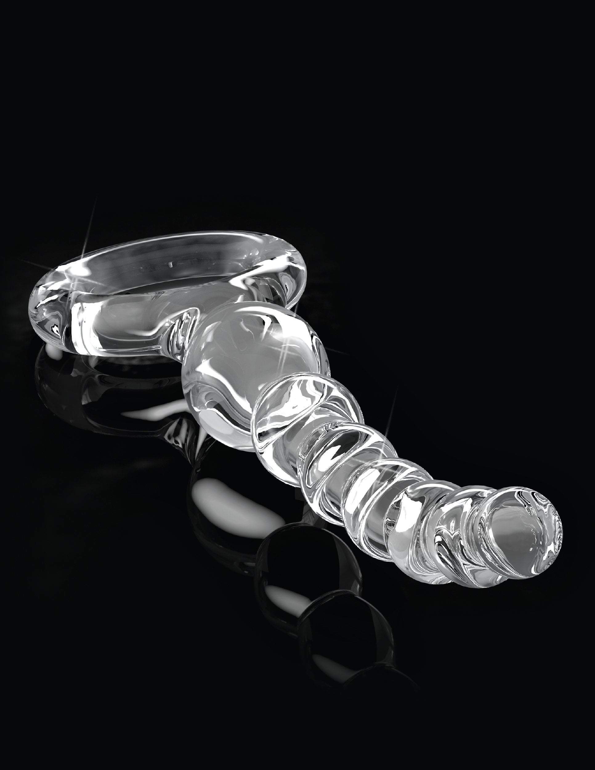 Icicles No. 67 Clear Glass Anal Beads for Men by Pipedream、mySite、bottomscart