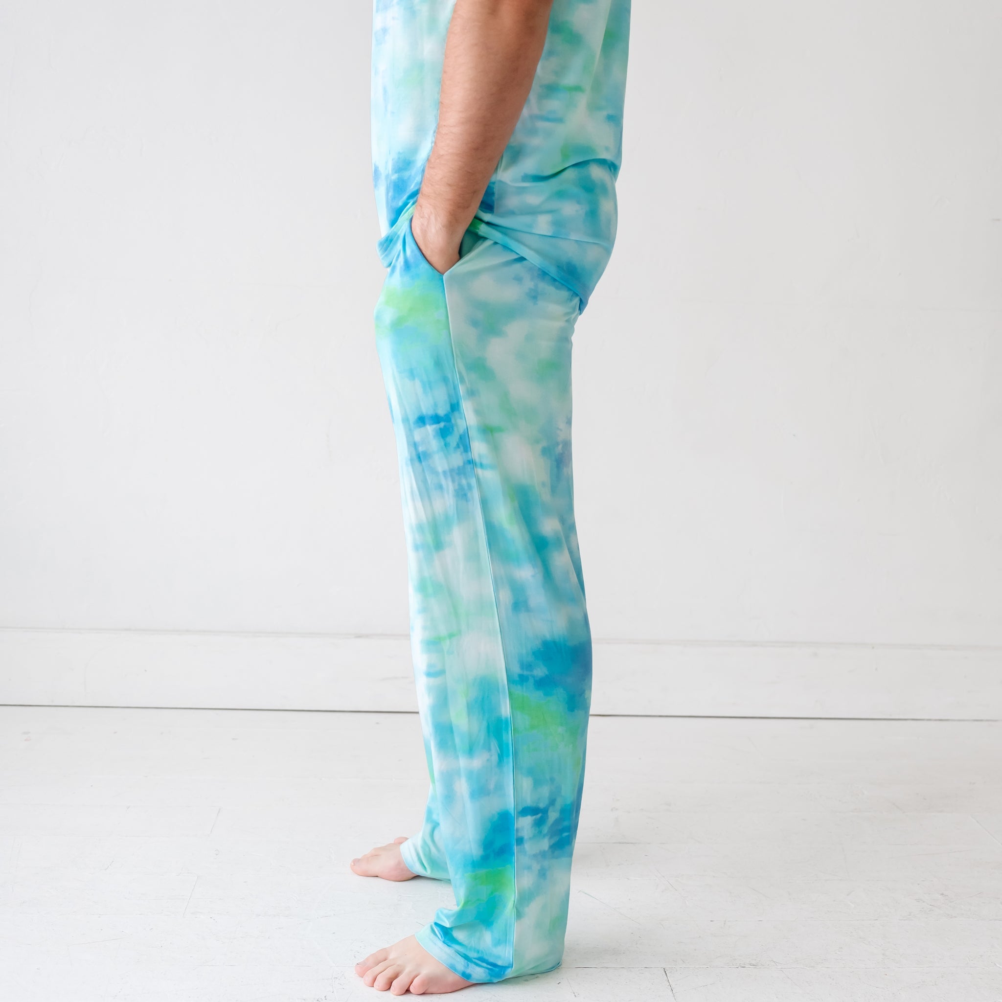 Tidepool Watercolor Men's Pajama Pants、mySite、g9winljtr