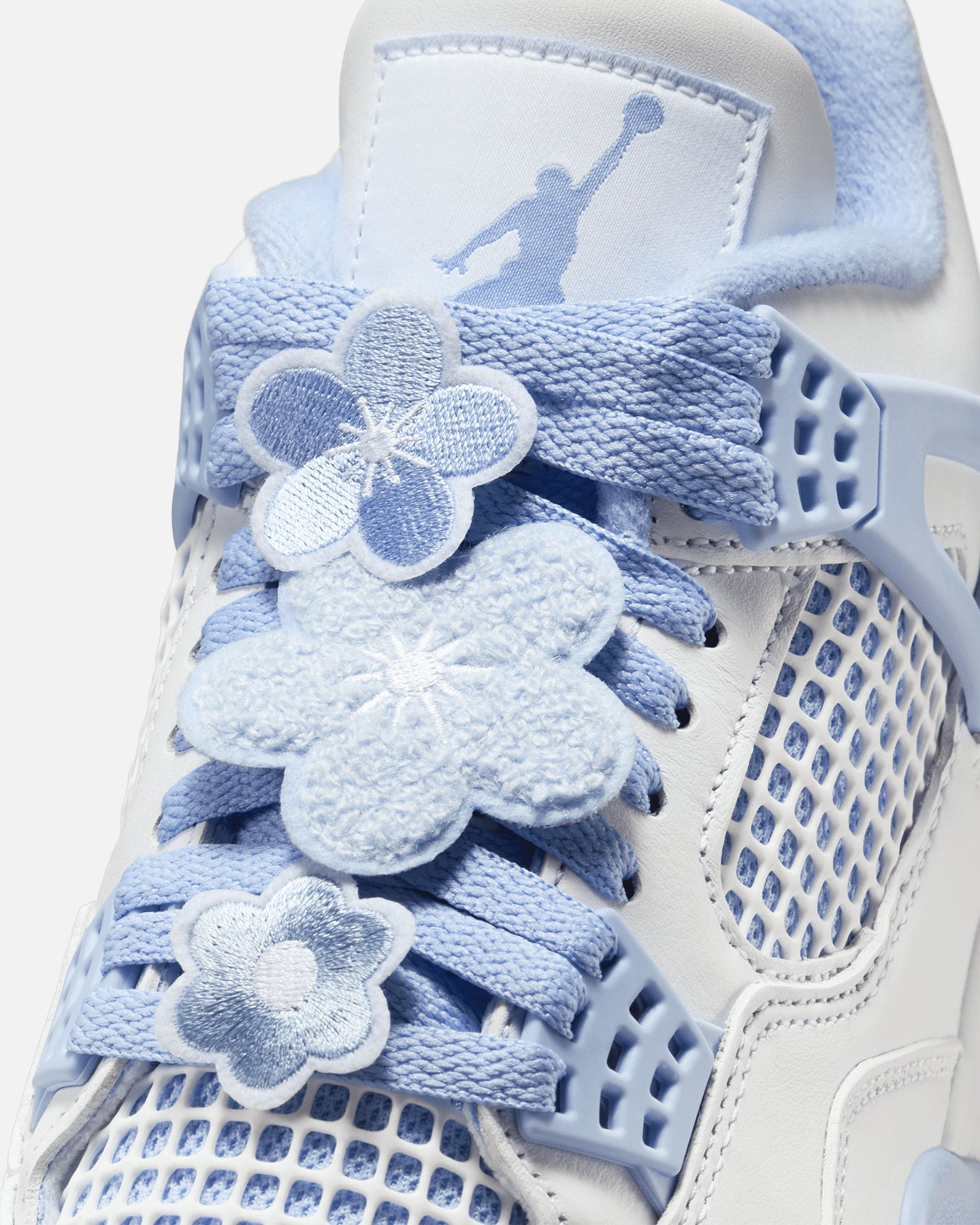Jordan Women's Air Jordan 4 Retro Aluminum White/Aluminum Blue、mySite、zt4zffjzw