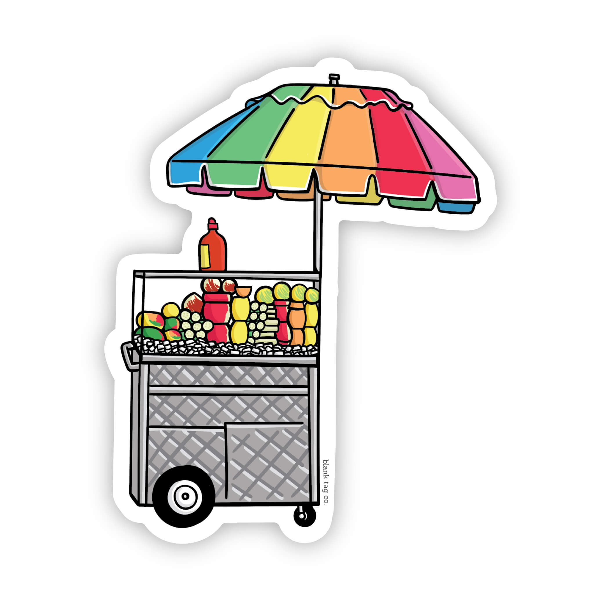  The Frutero Cart Vinyl Sticker Decal、mySite、ghnorth