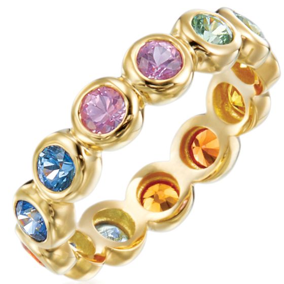 Gumuchian Moonlight 18k Yellow Gold Multicolor Sapphire Ring、mySite、hinf8tx79