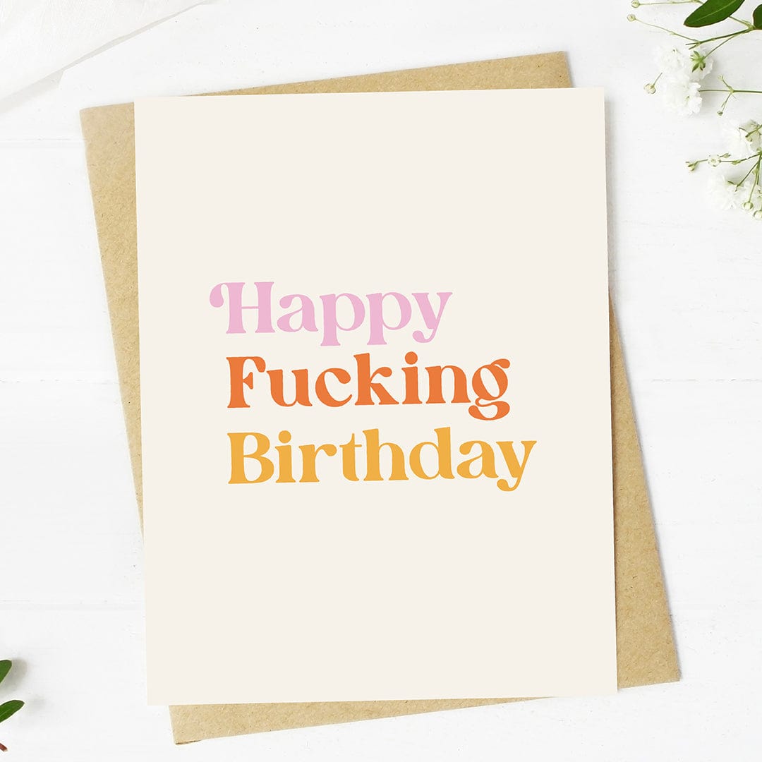  Happy Fucking Birthday Greeting Card、mySite、elrpsem3k