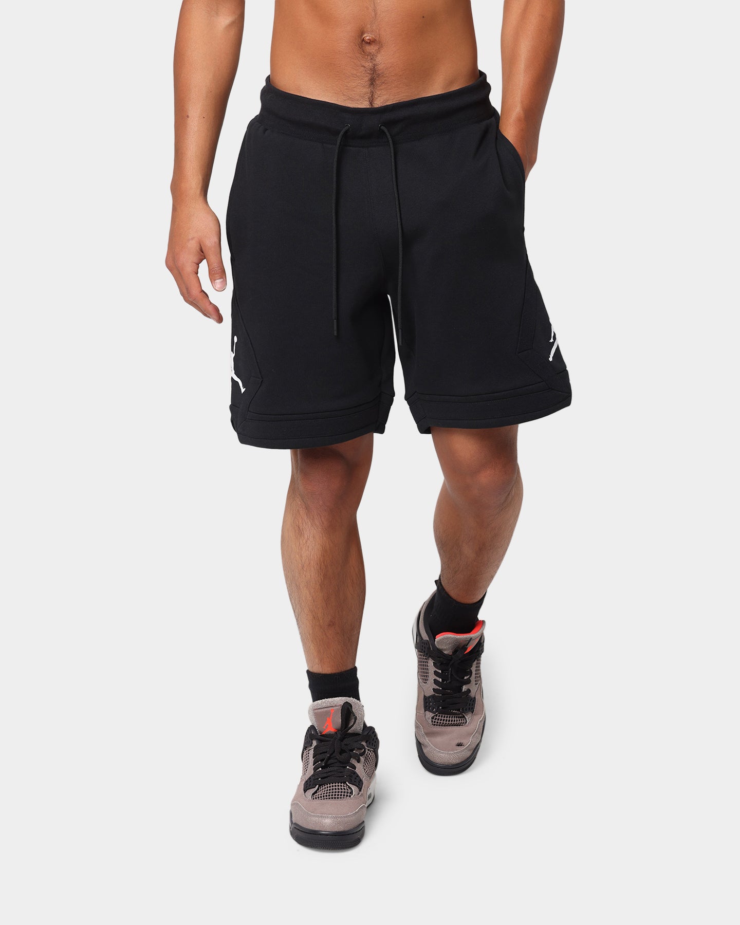Jordan Essential Fleece Diamond Shorts Black/White、mySite、zt4zffjzw