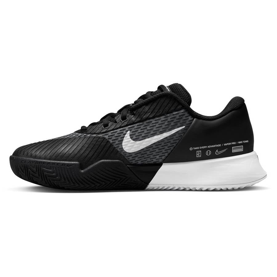 Nike Zoom Vapor Pro 2 Clay Women's Tennis Shoe (Black/White)
