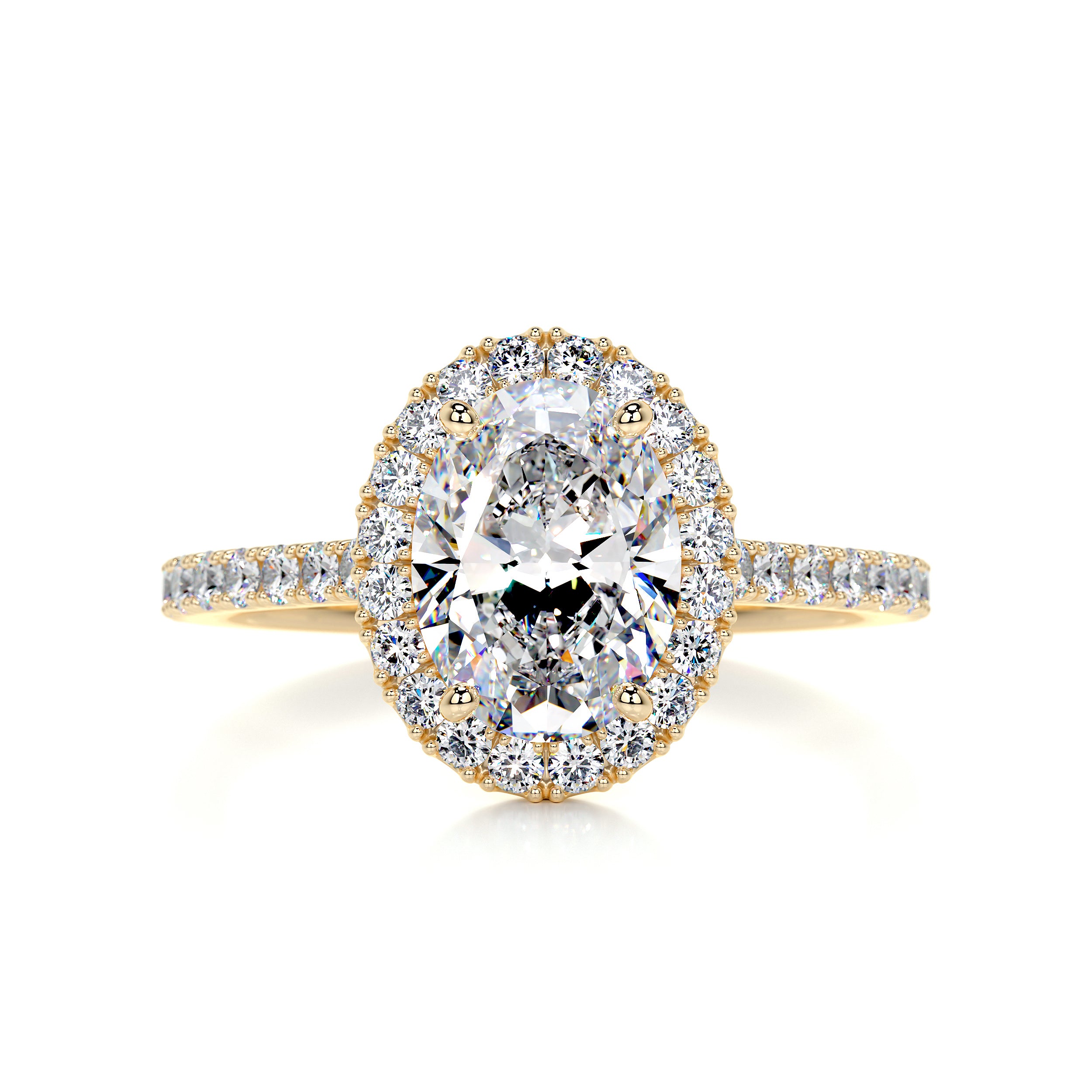Maria Moissanite & Diamond Ring -18K Yellow Gold、mySite、hinf8tx79