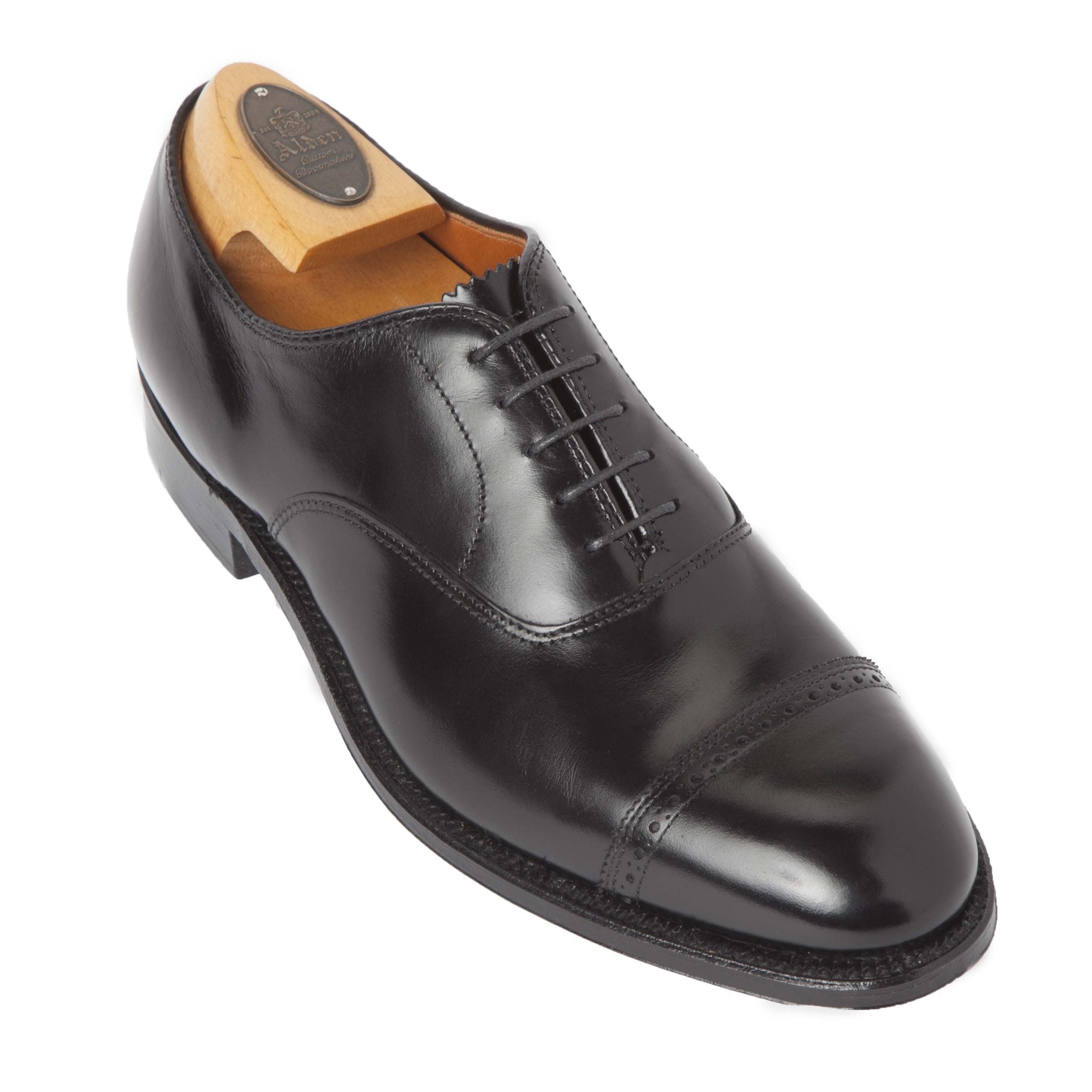  901 - Straight Tip Bal in Black Calfskin、mySite、preschool7hills