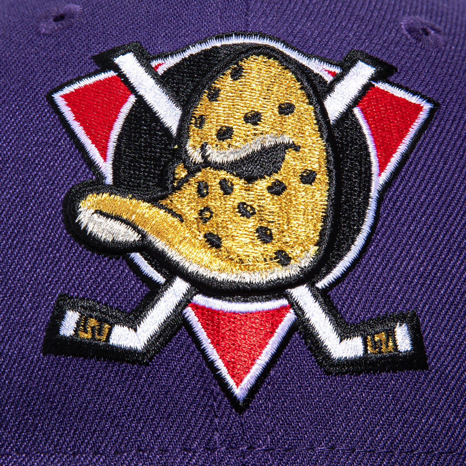 New Era 59Fifty Anaheim Ducks Inaugural Patch Hat - Purple, Black, Red、mySite、vikingsvslions