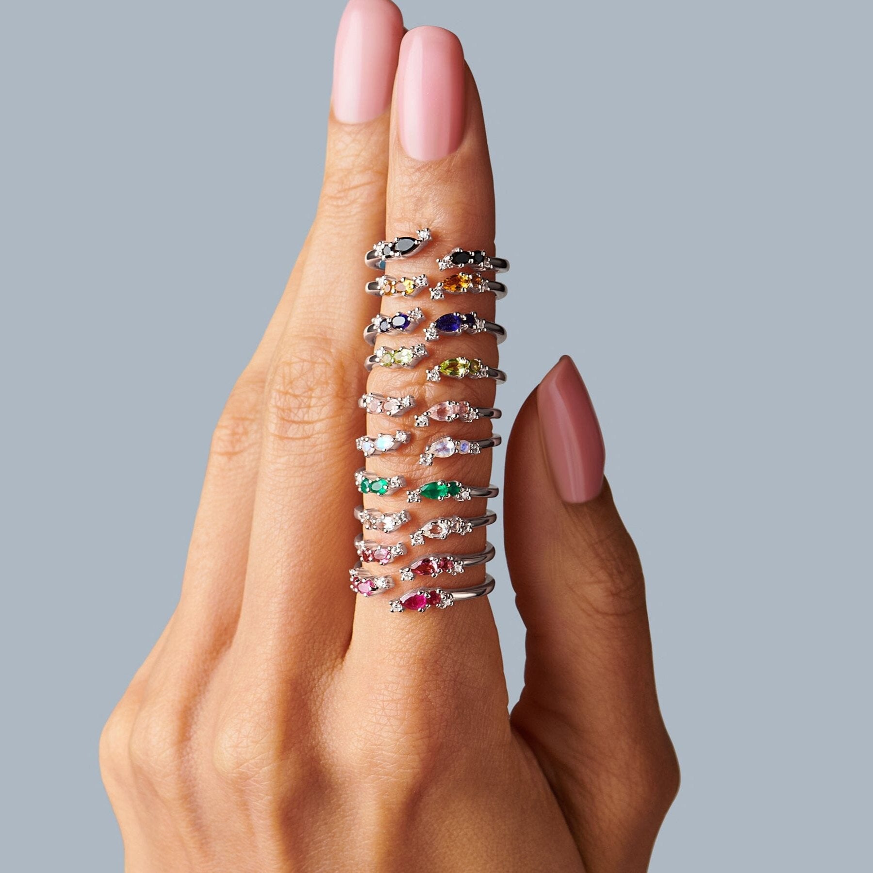 Adjustable Garnet Ring Flourish - January Birthstone、mySite、hinf8tx79