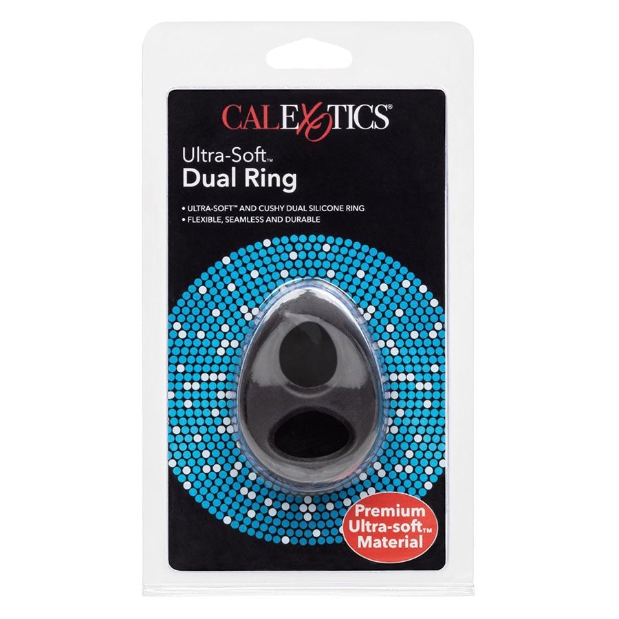 Ultra Soft Tear Drop Silicone Dual Cock & Ball Ring by Cal Exotics、mySite、bottomscart