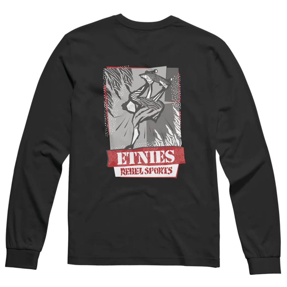  Etnies Rebel Retro Long Sleeve T-Shirt - Black、mySite、merchandisen