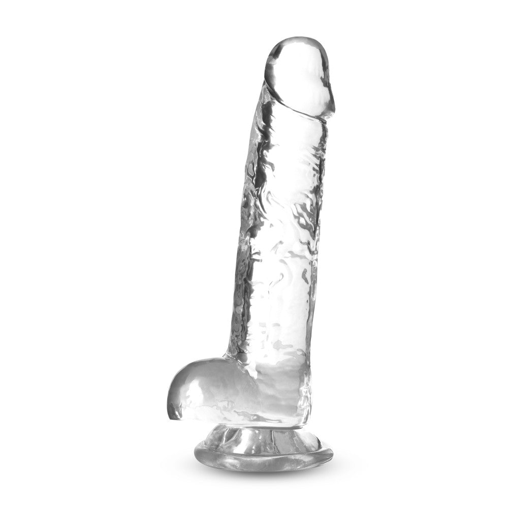 Naturally Yours By Blush® | Realistic Diamond 7-Inch Long Dildo With Balls & Suction Cup Base、mySite、bottomscart