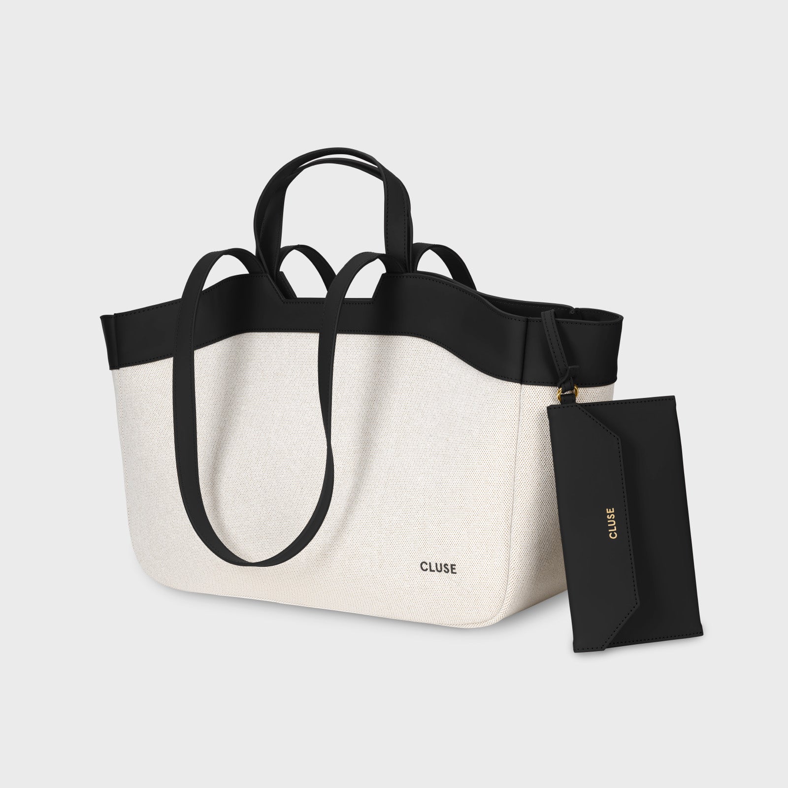 Tote Bag, Beige, Black Colour、mySite、botmansion