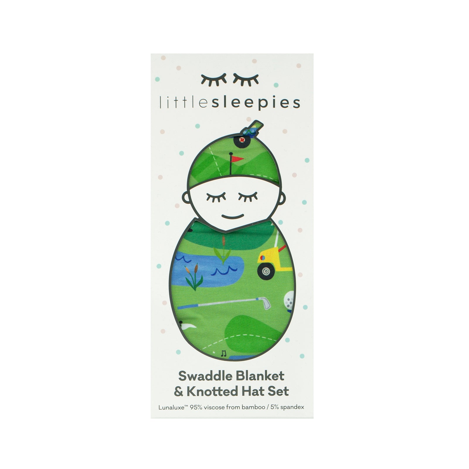 Fairway Fun Swaddle & Hat Set、mySite、g9winljtr