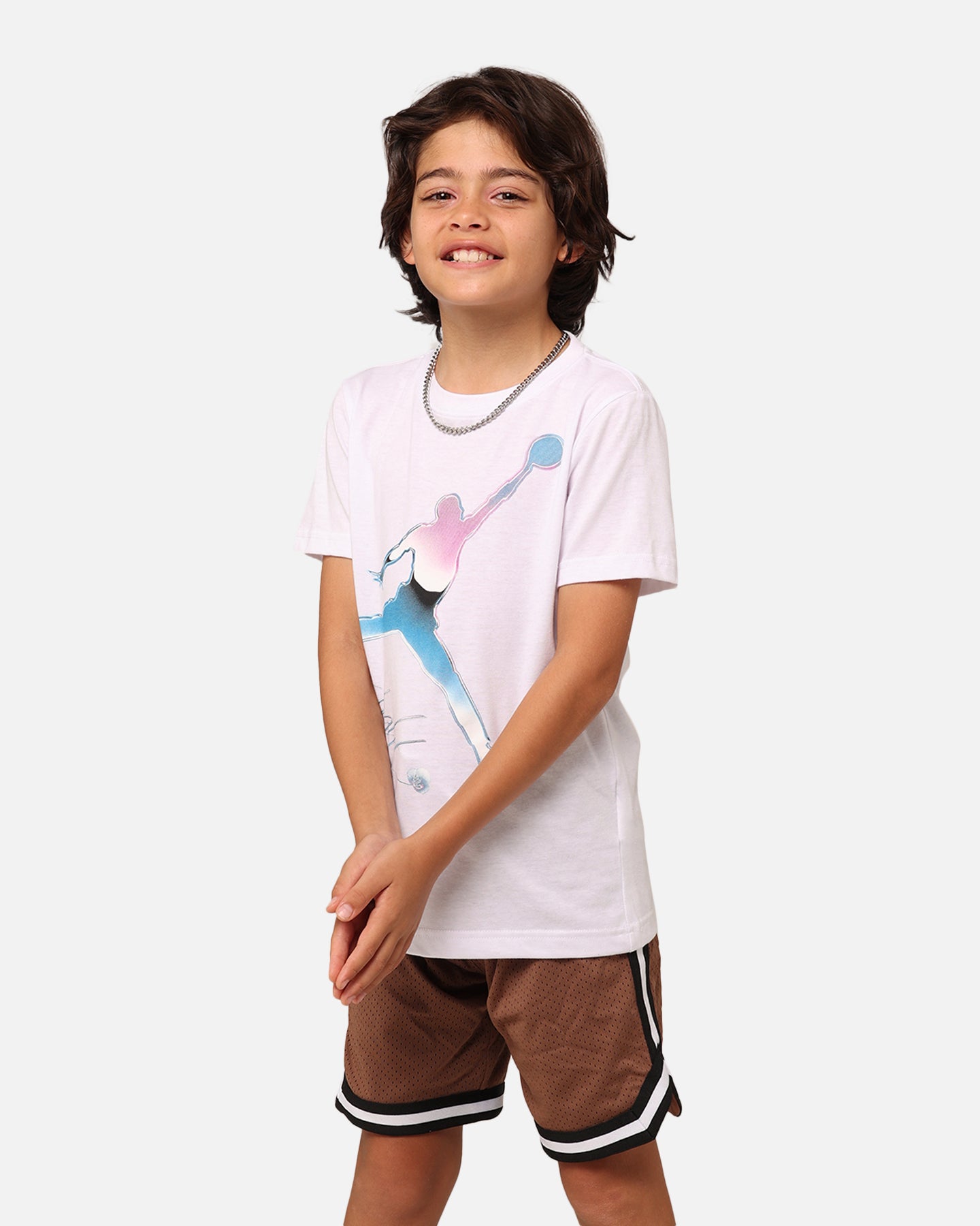 Jordan Kids' Jumpman Flight T-Shirt Chrome White、mySite、zt4zffjzw
