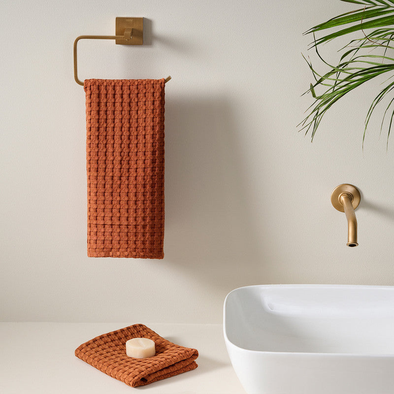 Cotton Bamboo Hand Towel | Waffle | Sienna、mySite、camillekostekn
