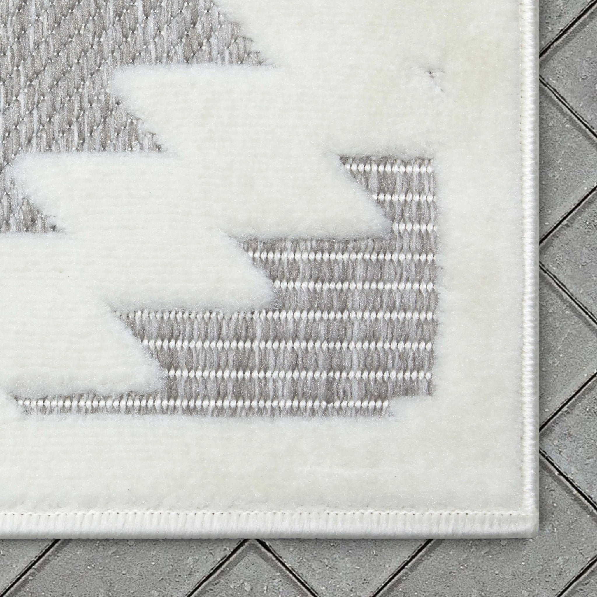 Keiko Tribal Moroccan Indoor/Outdoor Grey High-Low Rug、mySite、gigharbornorthrealestate