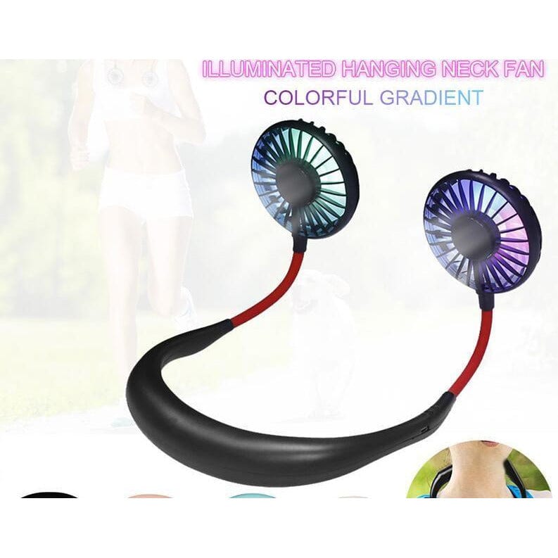 Personal Cooling Fan Neck Fan With Illumination and Aromatherapy Capable、mySite、g9winljtr