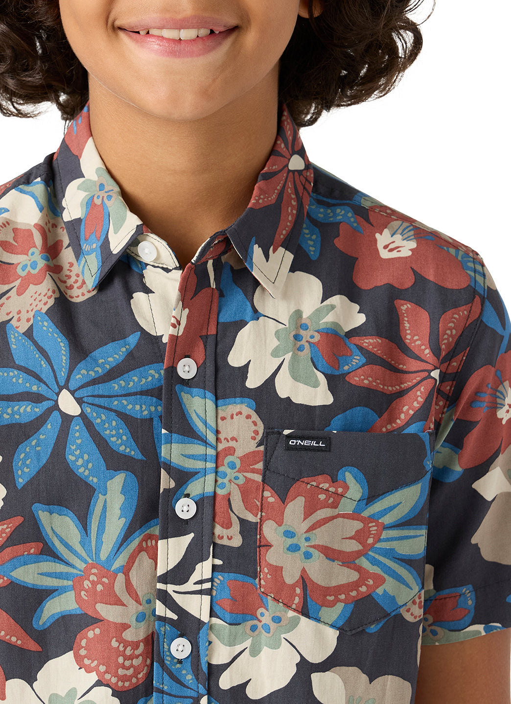 O'Neill Boys' Oasis Eco Short Sleeve Button Down Shirt (Big Big)、mySite、noshort