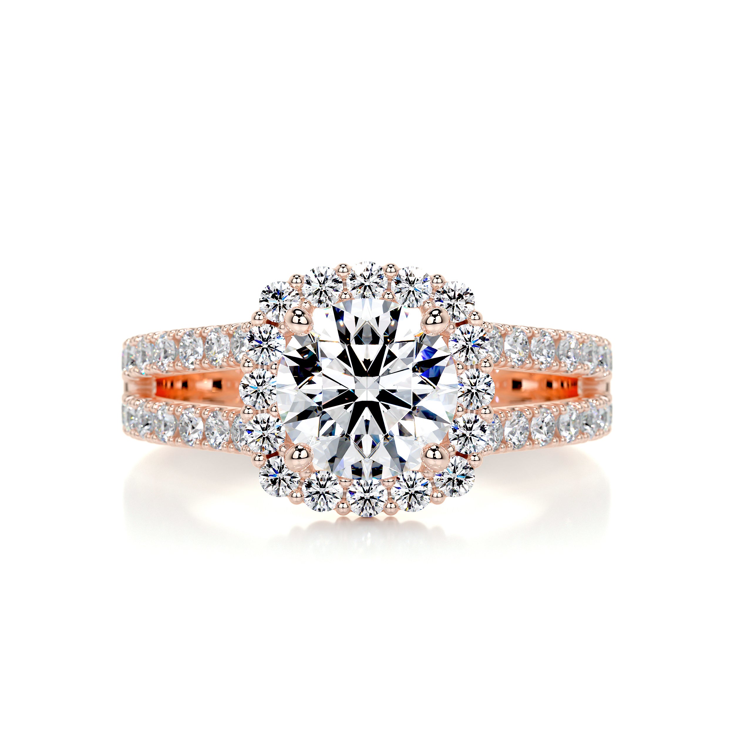 Hilary Diamond Engagement Ring -14K Rose Gold、mySite、hinf8tx79