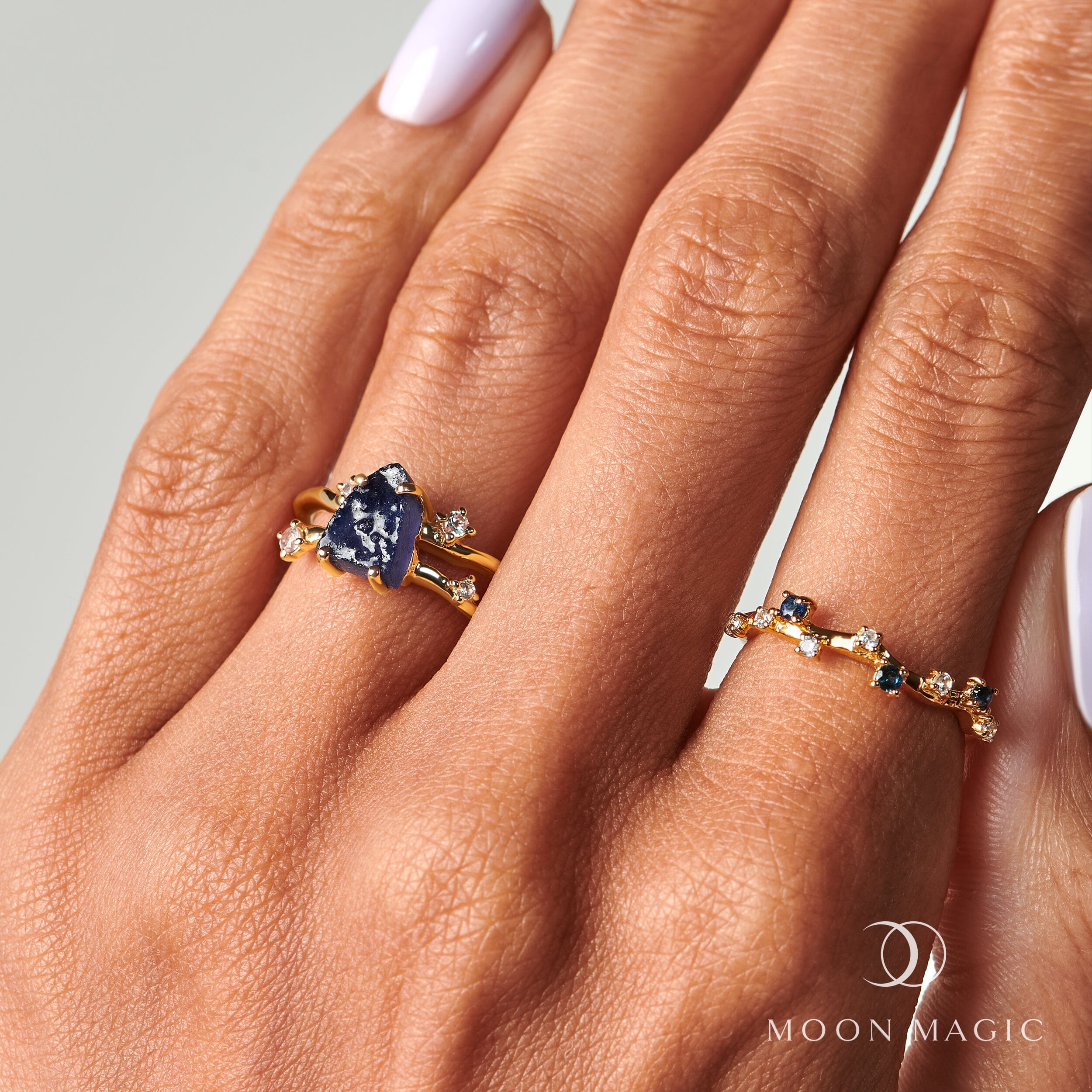 Blue Sapphire Ring - Stardust Band、mySite、hinf8tx79