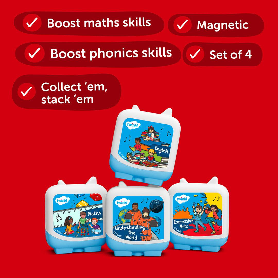  Tonies Learn With Twinkl - Clever Pocket Tonies - 4 Pack、mySite、merchandisen