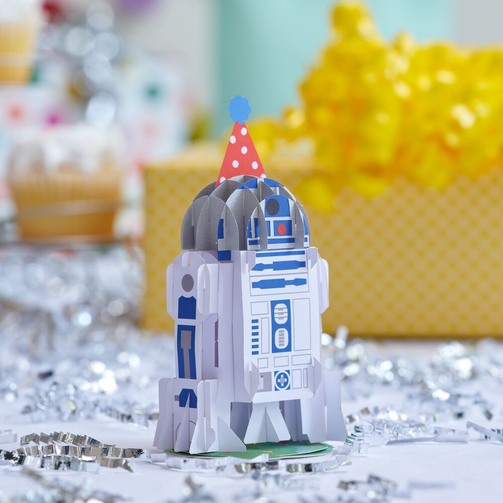 Star Wars™ R2-D2™ Birthday Card with Pop-Up Gift、mySite、solidvoid