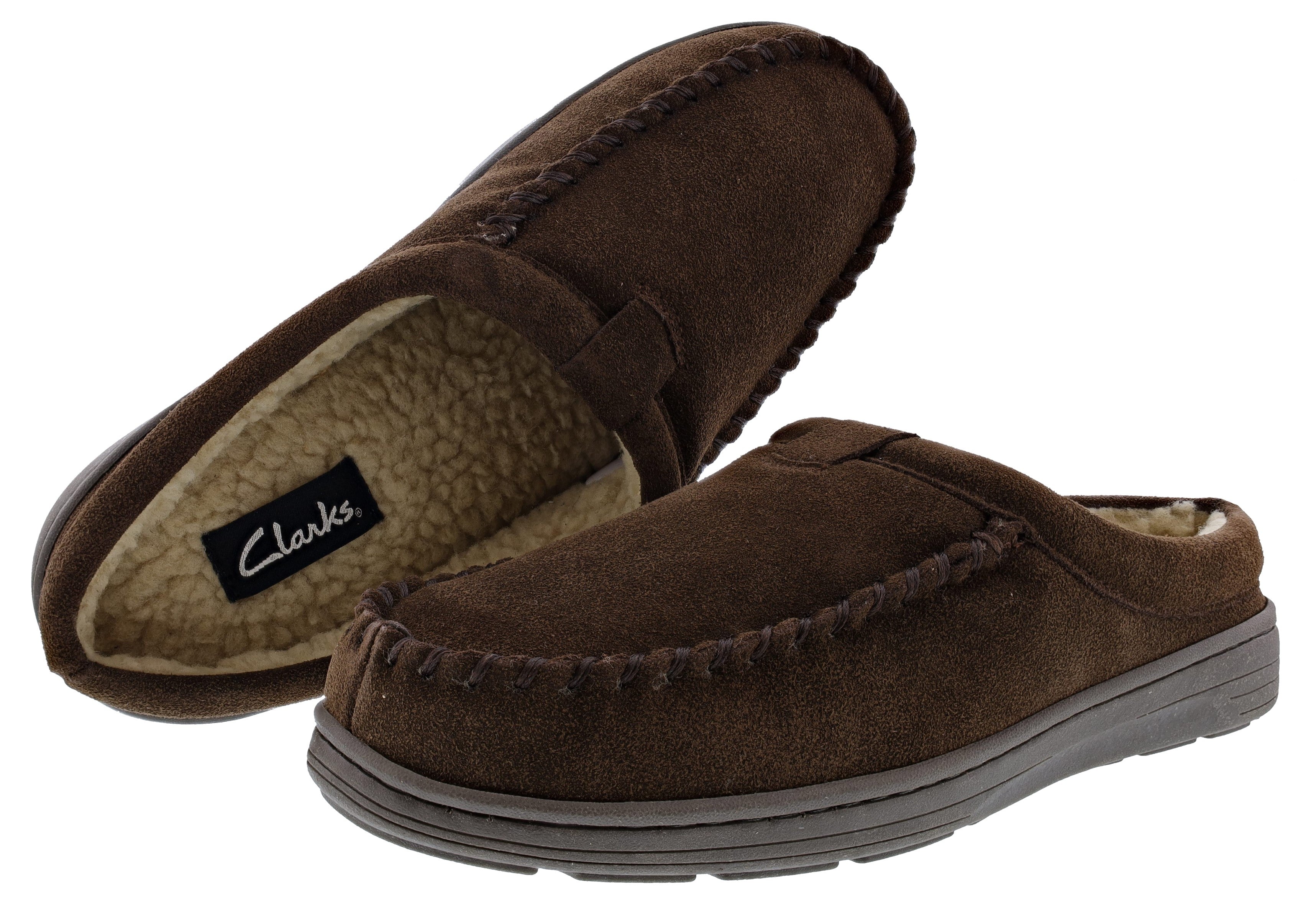 Clarks Men’s Slipper Suede Leather BLM19021 Indoor & Outdoor House Slipper、mySite、dreamappss