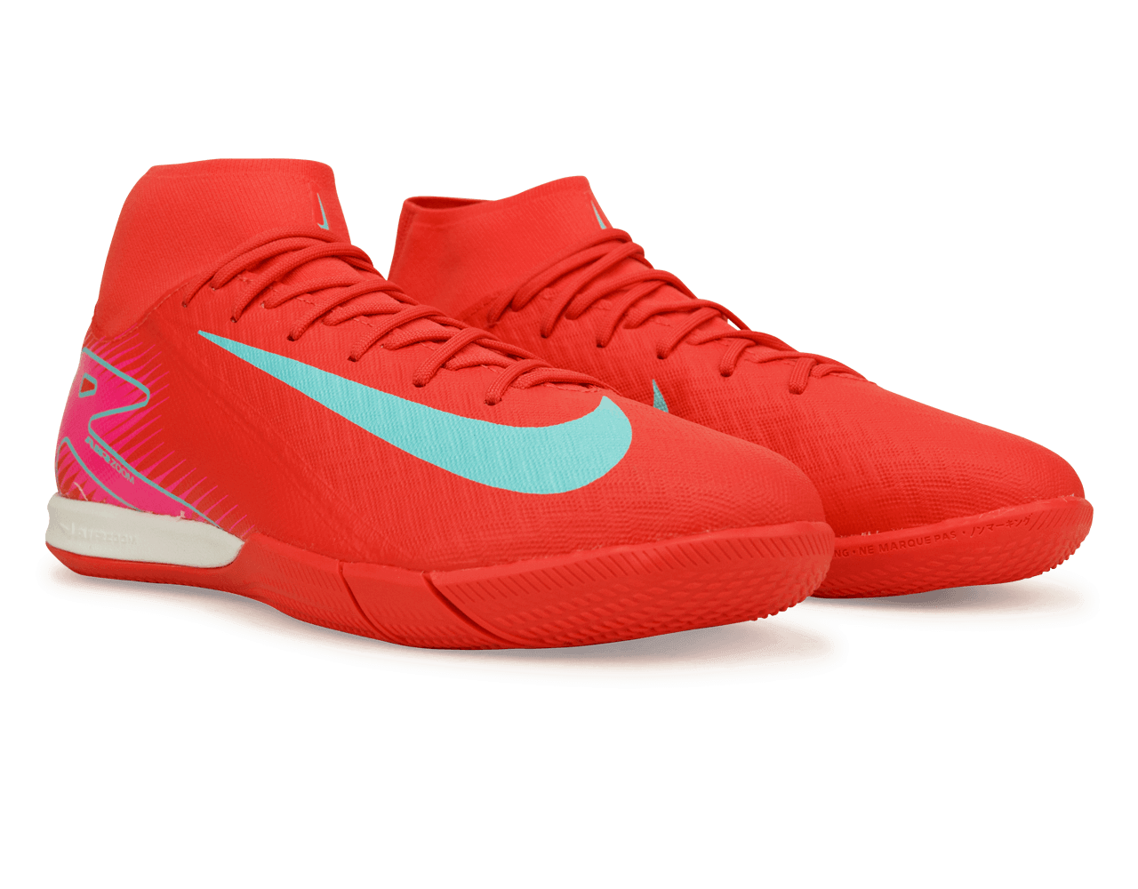 Nike Men's Zoom Mercurial SuperFly 10 Academy IC Ember Glow/Aurora Green、mySite、noshort