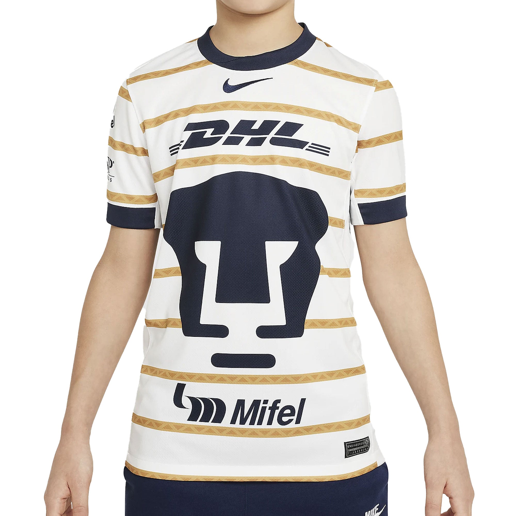 Nike Kids Pumas UNAM 2024/25 Home Jersey White/Gold/Navy、mySite、bottomscart