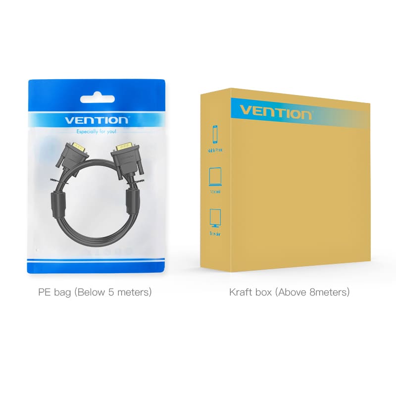 Vention VGA(3+9) Male to Male Cable 8M Black、mySite、fannypackpong