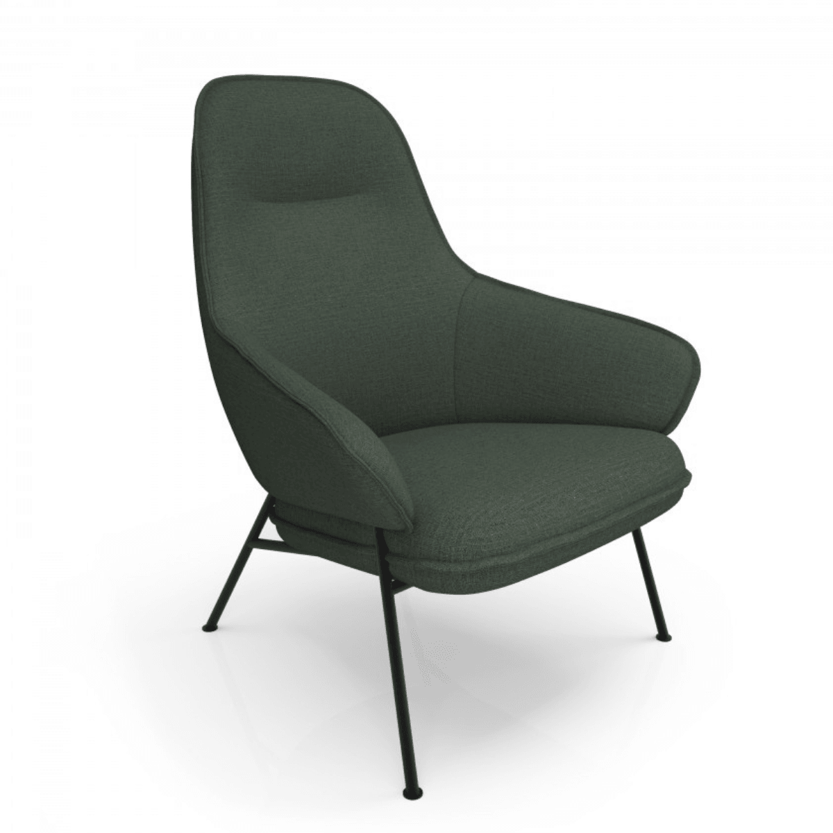 Wolfgang High Back Lounge Chair - Metal、mySite、neckold