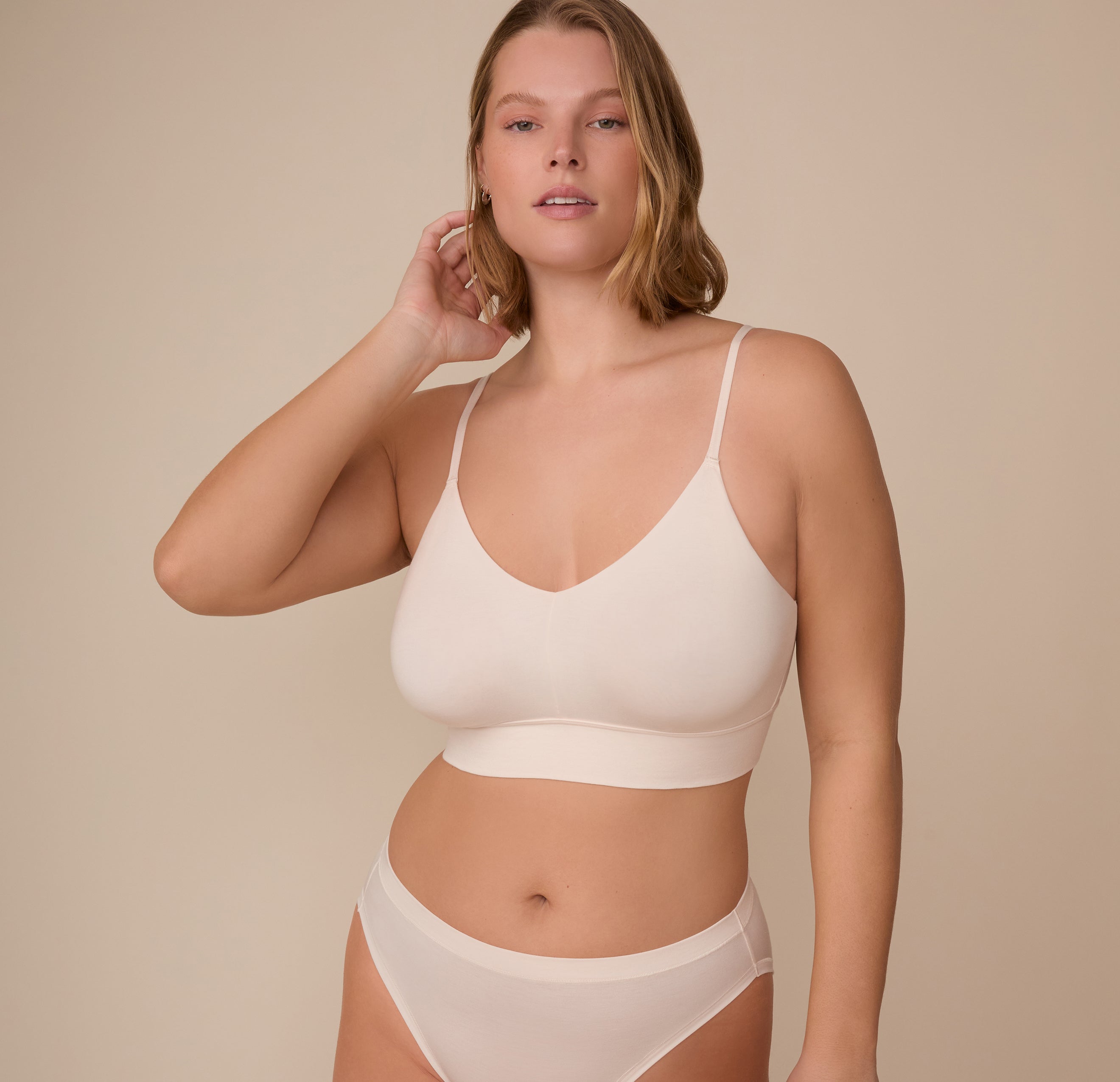 Cloud Cotton Triangle Bralette - Quartz、mySite、bengalsvssteelers