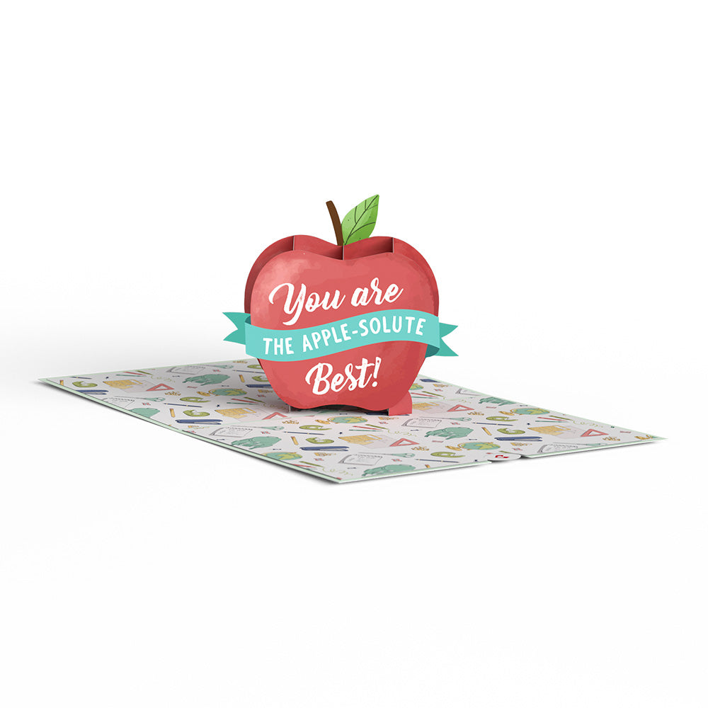 Amazing Teacher Apple Pop-Up Card、mySite、solidvoid