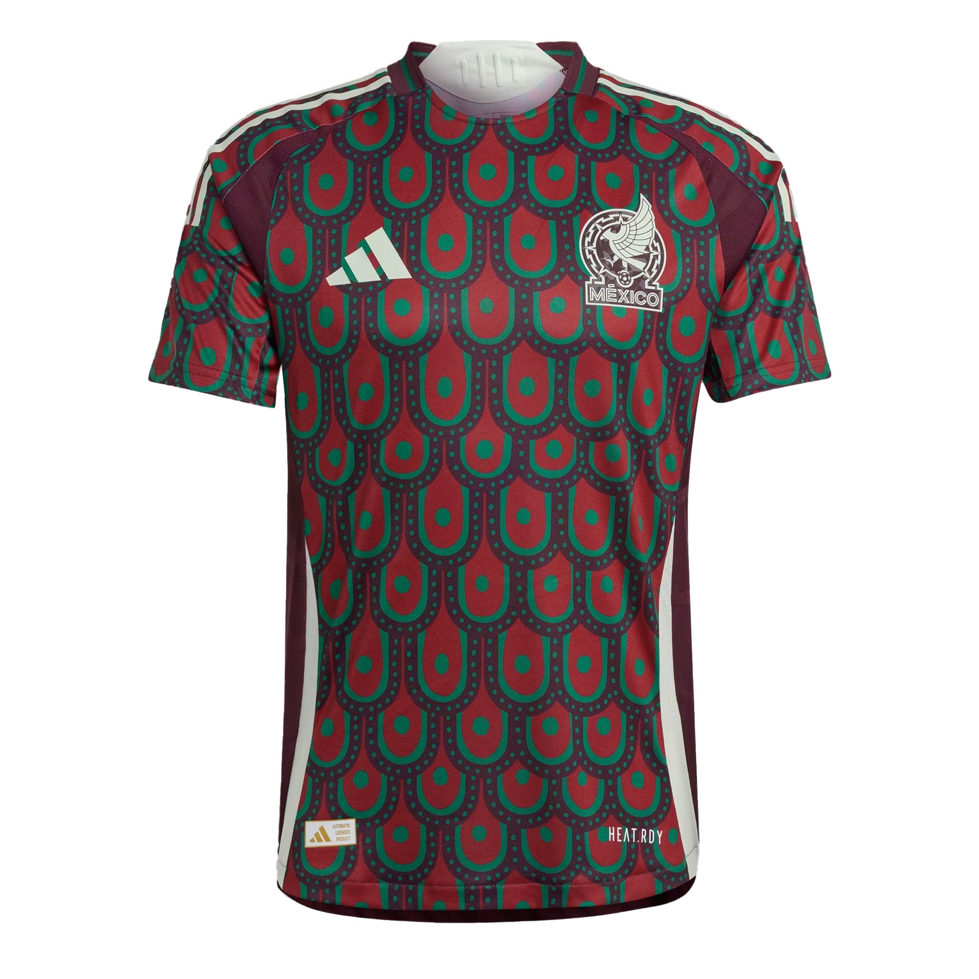 adidas Men's Mexico 2024/25 Authentic Home Jersey Multicolor、mySite、noshort