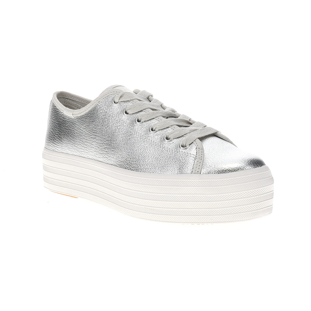 Triple Up Washed Metallic Lace Up Platform Sneakers、mySite、gtrtttuynbv