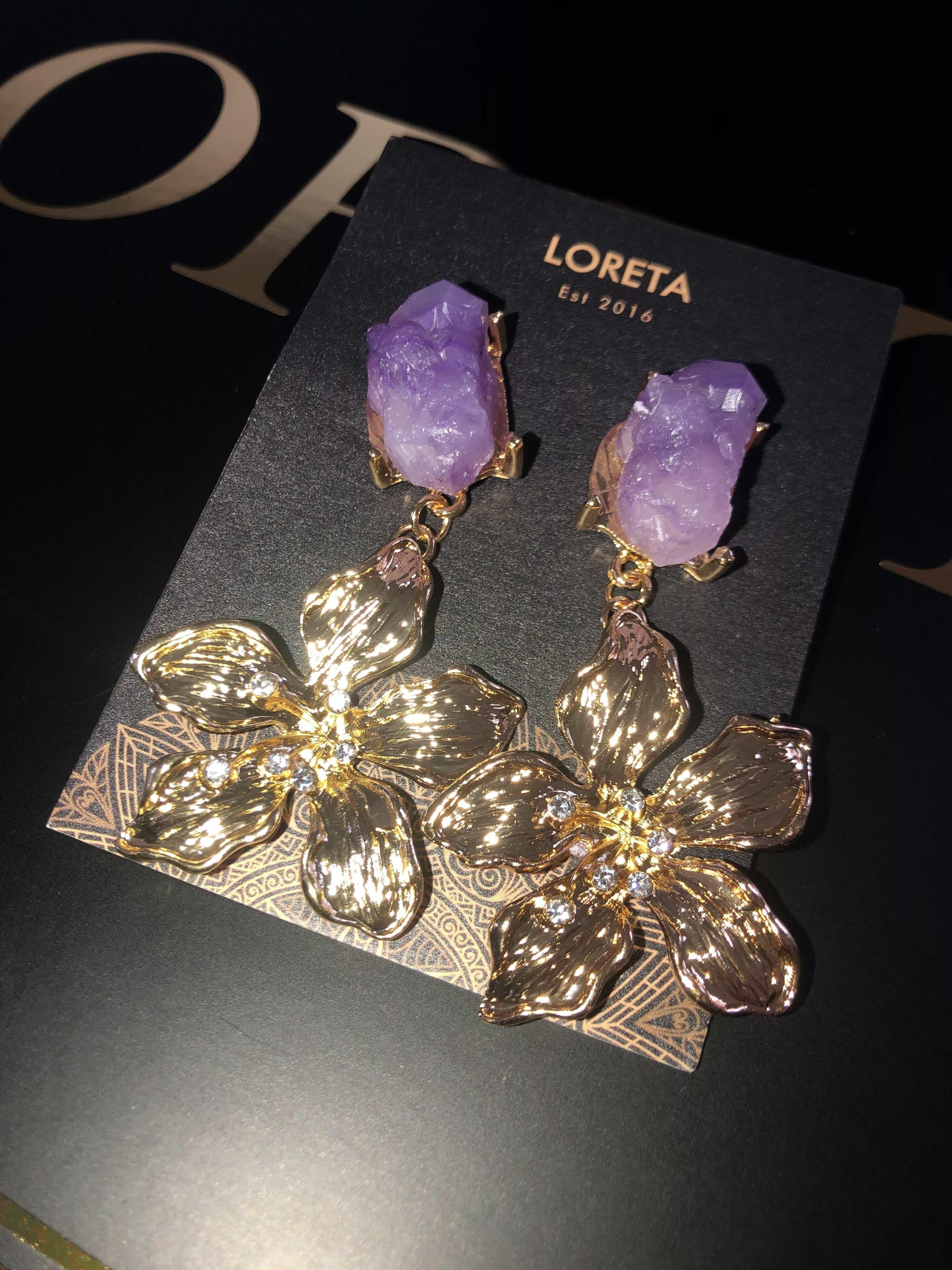  Amethyst Gold Earrings、mySite、merchandisen