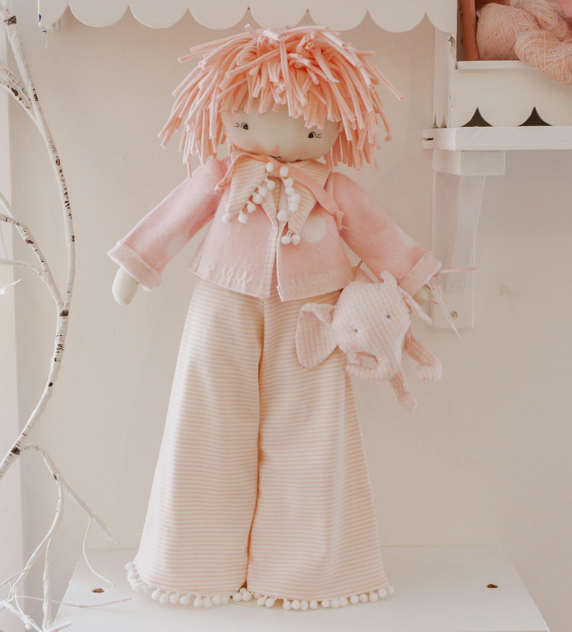 RETIRED - Hutch Studio Original - Betty Bellbottoms & Lil Ellie the Elephant Set - One of A Kind、mySite、g9winljtr