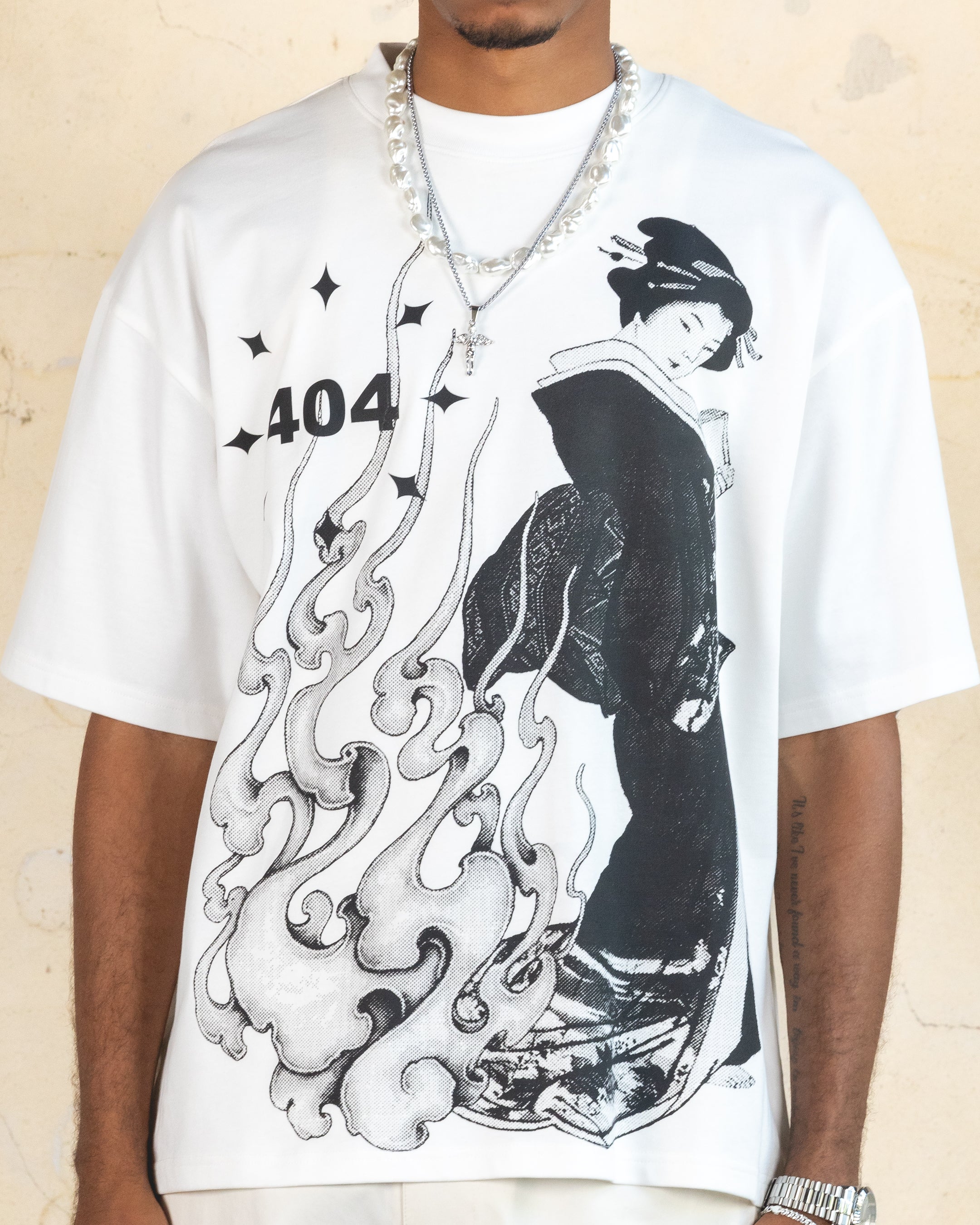 404 Geisha T-Shirt Off White、mySite、zt4zffjzw