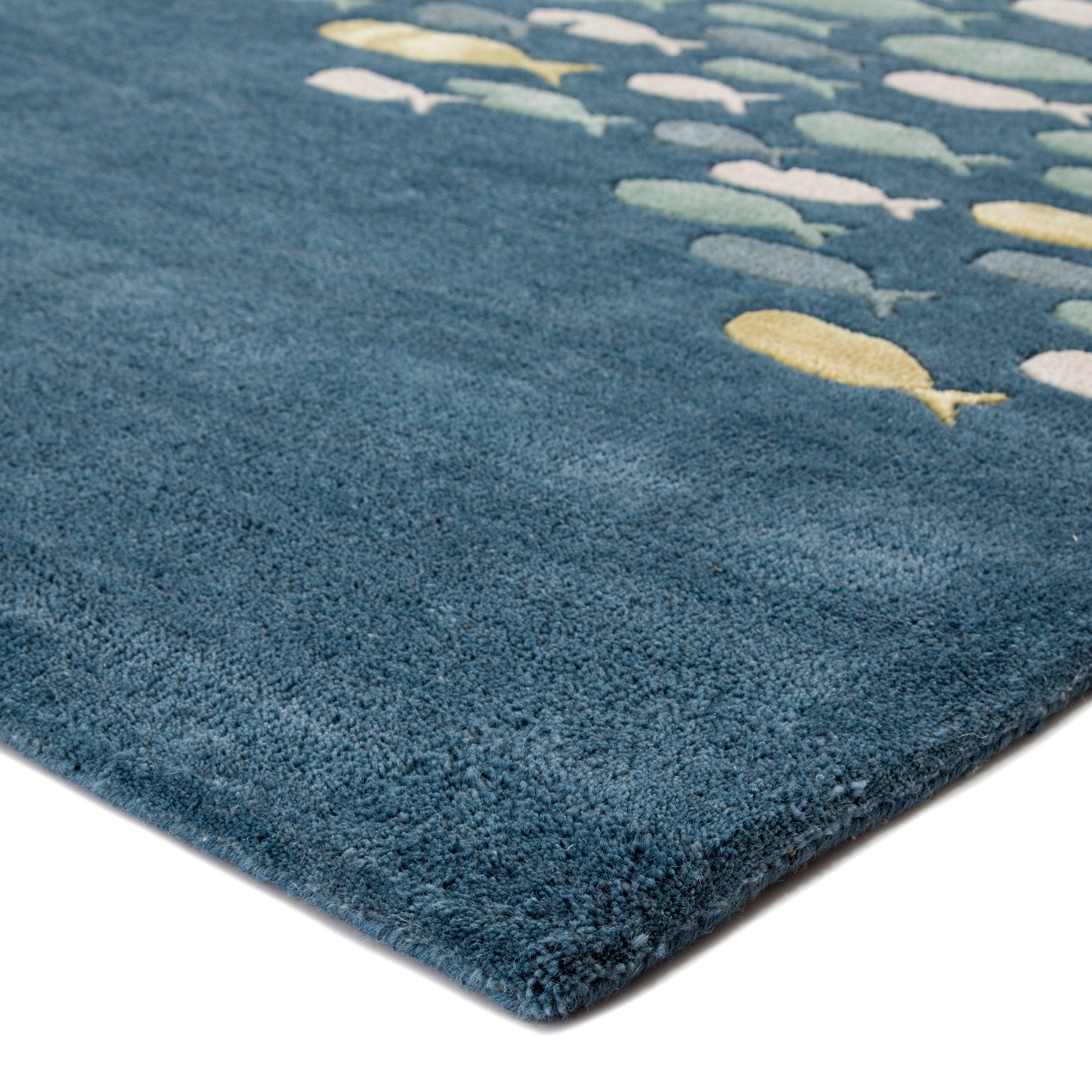 Schooled Handmade Animal Blue Gray Area Rug、mySite、gigharbornorthrealestate