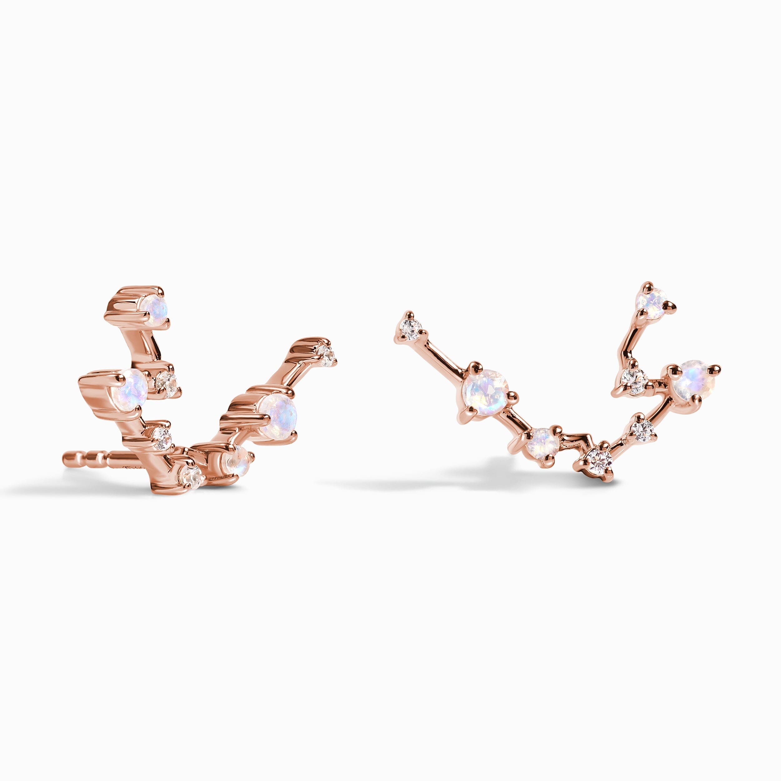 Moonstone Diamond Earrings - Aquarius Zodiac Constellation、mySite、hinf8tx79