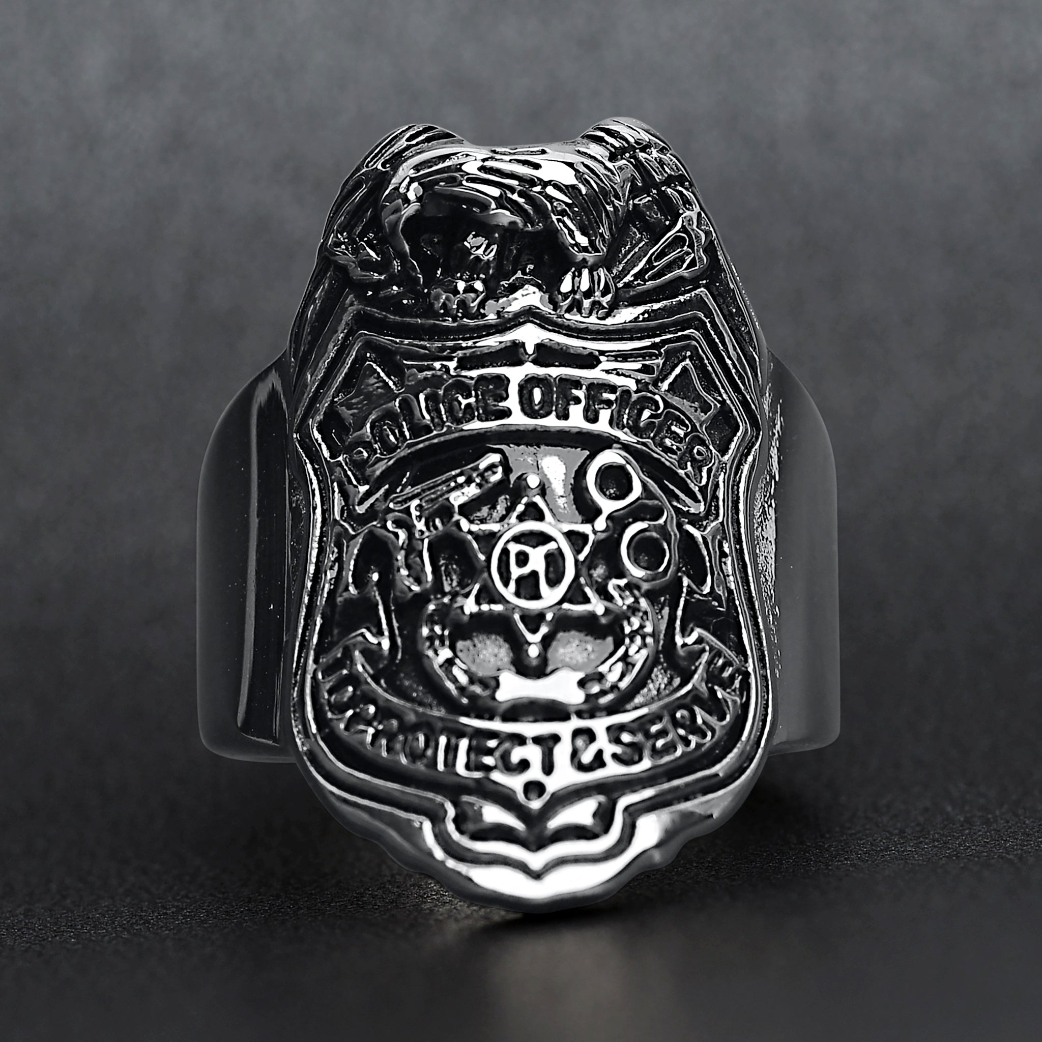 Police officer Stainless Steel Ring / MCR4104、mySite、dreamappss