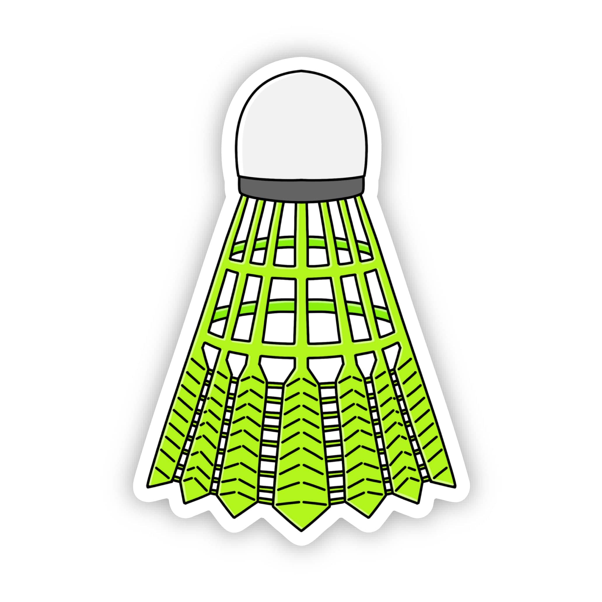  Green Badminton Birdie Sticker、mySite、ghnorth