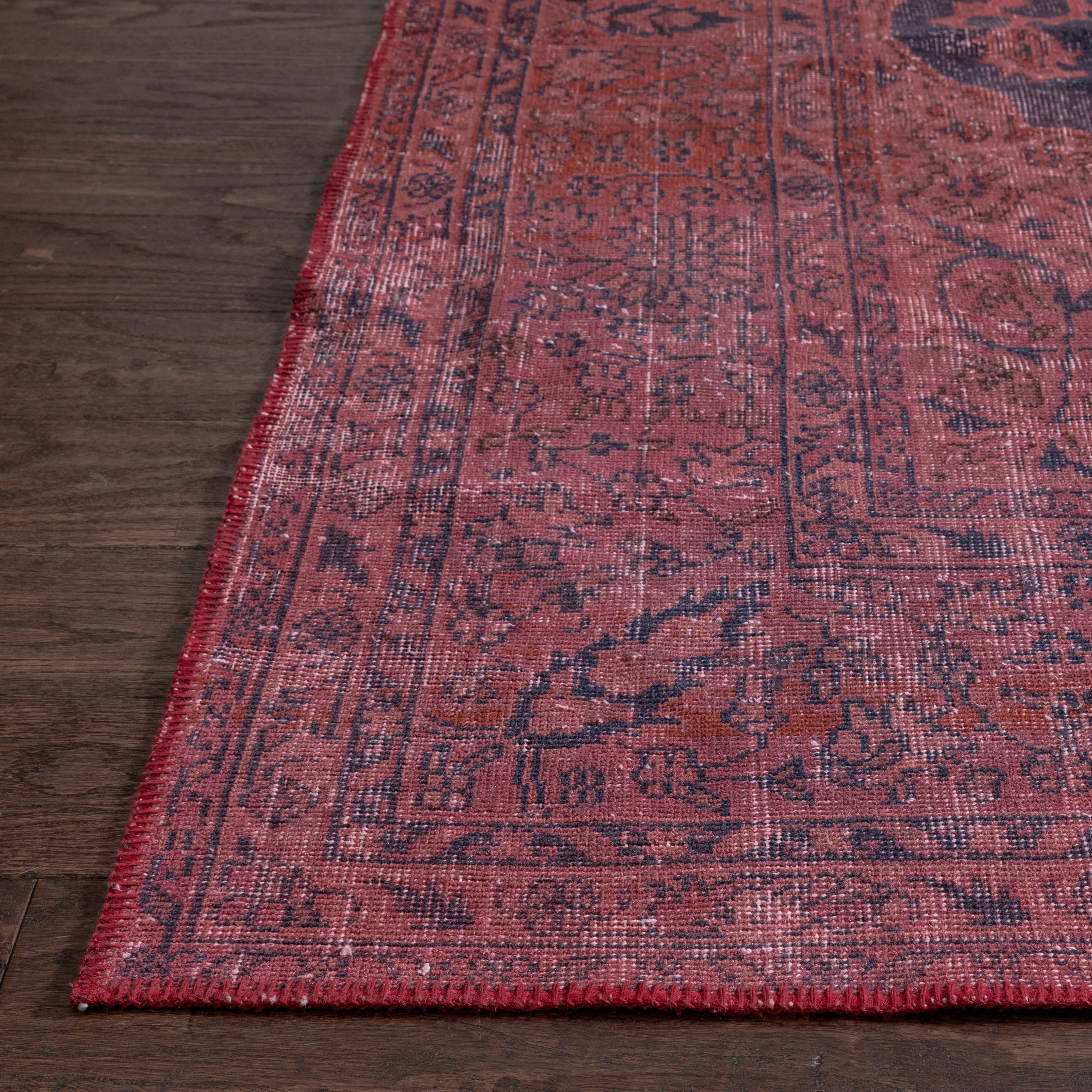 Cabrenet Pink & Purple Overdyed Medallion One-of-a-Kind Handmade Wool Area Rug 8'8 x 11'11、mySite、gigharbornorthrealestate