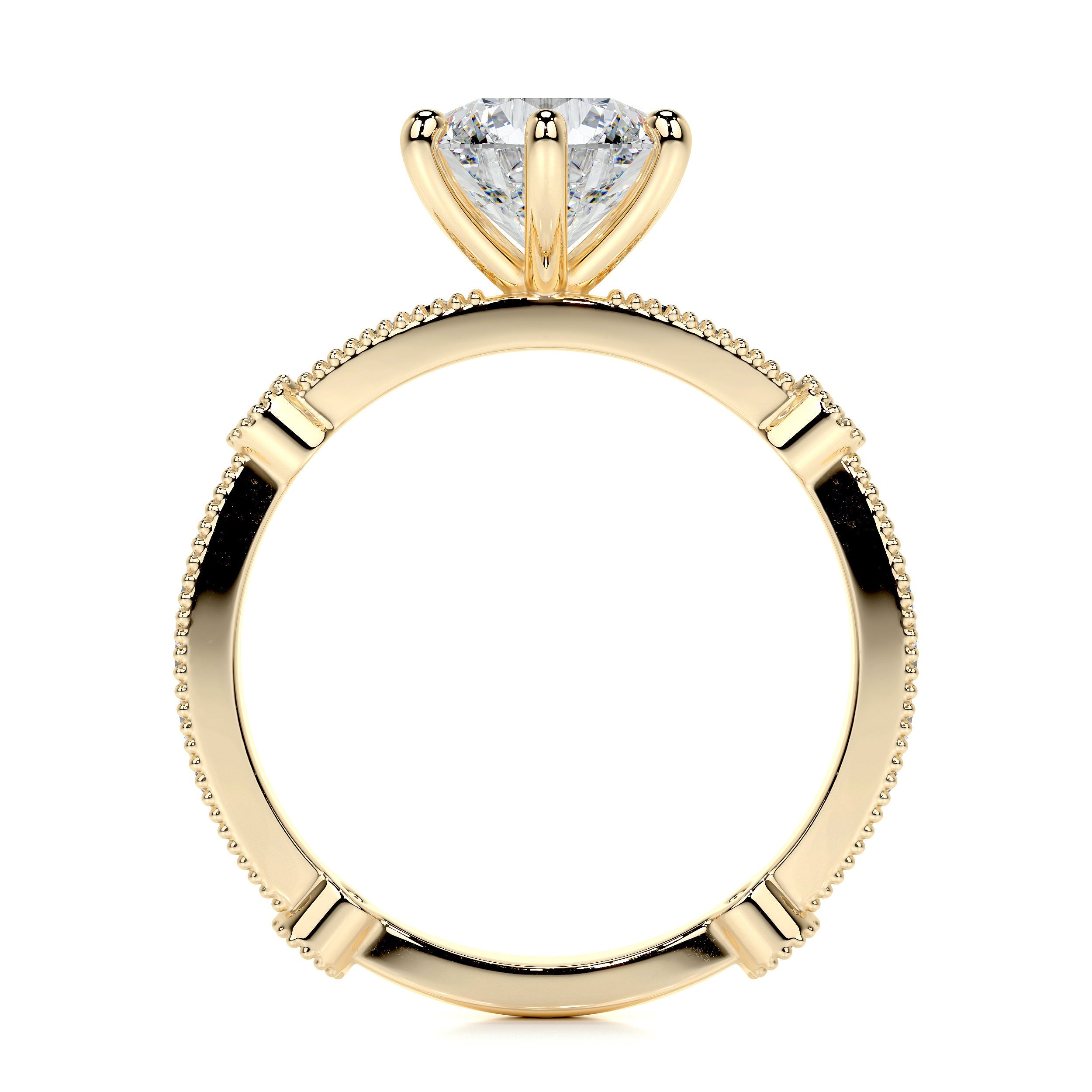 Amelia Lab Grown Diamond Ring - 18K Yellow Gold、mySite、hinf8tx79