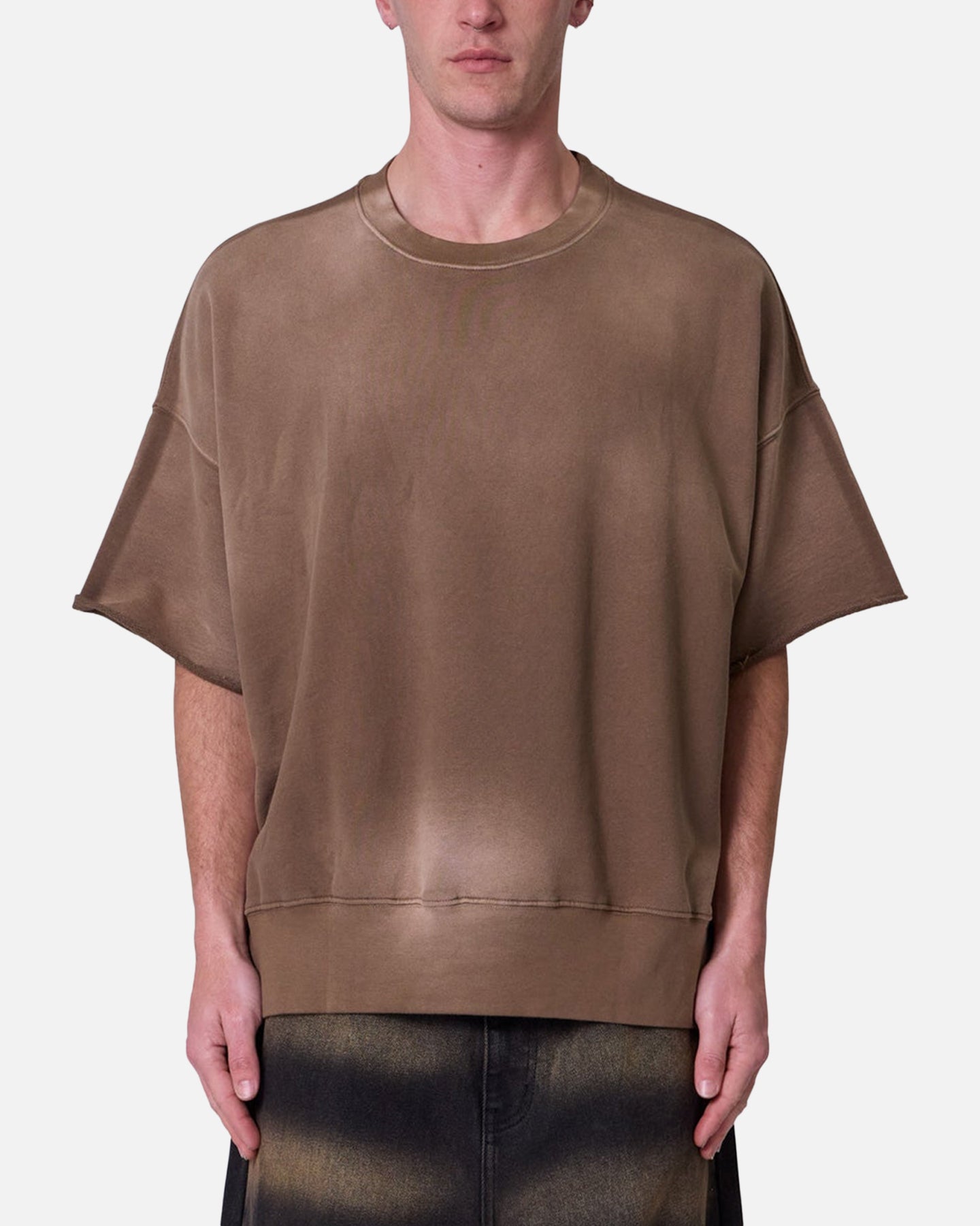 MNML Oversized Crewneck T-Shirt Tan、mySite、zt4zffjzw